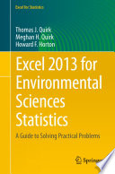 Excel 2013 for Environmental Sciences Statistics A Guide to Solving Practical Problems