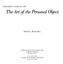 The art of the personal object