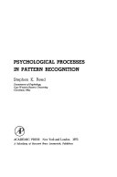 Psychological processes in pattern recognition
