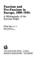 Fascism and pre-fascism in Europe, 1890-1945 : a bibliography of the extreme right