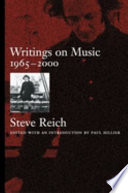 Writings on music, 1965-2000