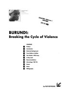 Burundi : breaking the cycle of violence