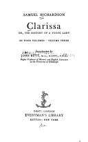 Clarissa; or, The history of a young lady.