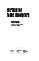 Introduction to the atmosphere.