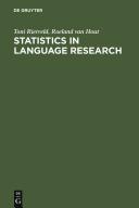 Statistics in language research : analysis of variance