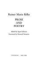 Prose and poetry