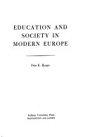 Education and society in modern Europe