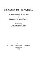 Cyrano de Bergerac : a heroic comedy in five acts