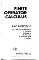Finite operator calculus