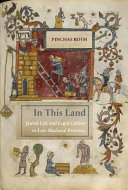 In this land : Jewish life and legal culture in late medieval Provence