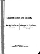 Soviet politics and society