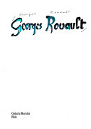 Georges Rouault; exposition, janvier-mars 1962, Galerie Beyeler, Bâle.