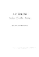 P.P. Rubens : paintings-oilsketches-drawings, 29th June-30th September 1977.