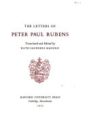 The letters of Peter Paul Rubens