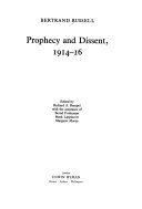 Prophecy and dissent, 1914-16