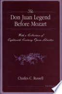 The Don Juan legend before Mozart