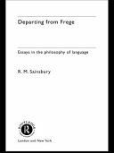 Departing from Frege : essays in the philosophy of language