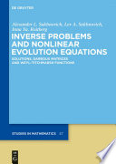Inverse Problems and Nonlinear Evolution Equations : Solutions, Darboux Matrices and Weyl-Titchmarsh Functions.