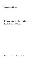 Chicano narrative : the dialectics of difference