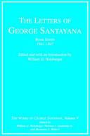 The letters of George Santayana. Book seven, 1941-1947