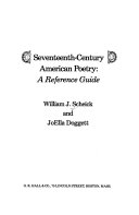 Seventeenth-century American poetry : a reference guide