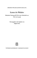 System der Weltalter : Münchener Vorlesung 1827/28 in einer Nachschrift von Ernst von Lasaulx