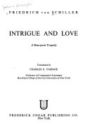 Intrigue and love; a bourgeois tragedy.