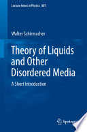 Theory of liquids and other disordered media : a short introduction