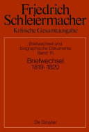 Briefwechsel 1819-1820 (Briefe 4686-5200)