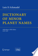 Dictionary of Minor Planet Names Addendum to Fifth Edition: 2006 - 2008