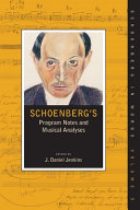 Schoenberg's program notes and musical analyses