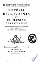Historia religionis et ecclesiae christianae,