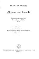 Alfonso und Estrella : romantische Oper in drei Akten, D732