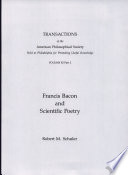 Francis Bacon and scientific poetry
