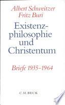 Existenzphilosophie und Christentum : Briefe, 1935-1964