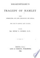 Shakespeare's tragedy of Hamlet.