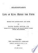 Life of King Henry the Fifth.