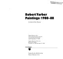 Robert Yarber, paintings, 1980-88