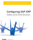 Configuring SAP ERP Sales and Distribution.