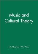 Music and cultural theory