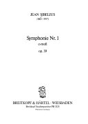 Symphonie Nr. 1, e-Moll, op. 39