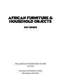 African furniture and household objects