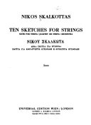 Ten sketches for strings : suite for string quartet or string orchestra