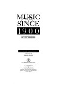 Music since 1900