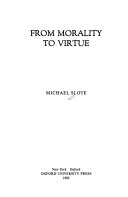 From morality to virtue