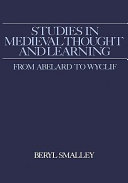 Studies in medieval thought and learning from Abelard to Wyclif