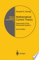 Mathematical Control Theory Deterministic Finite Dimensional Systems