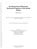 Assessment of Research-Doctorate Programs in the U.S. : Biological Sciences.
