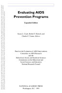 Evaluating AIDS Prevention Programs.