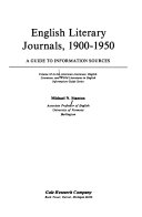 English literary journals, 1900-1950 : a guide to information sources